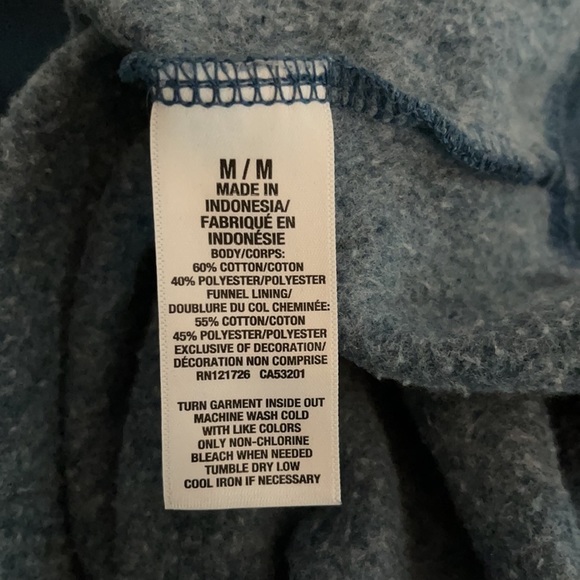 Brooklyn Calling N.Y.C. Blue Funnel Neck Pullover - Picture 3 of 10